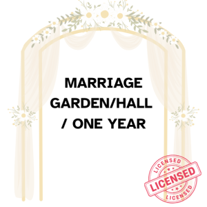 MARRIAGE GARDEN/HALL / ONE YEAR